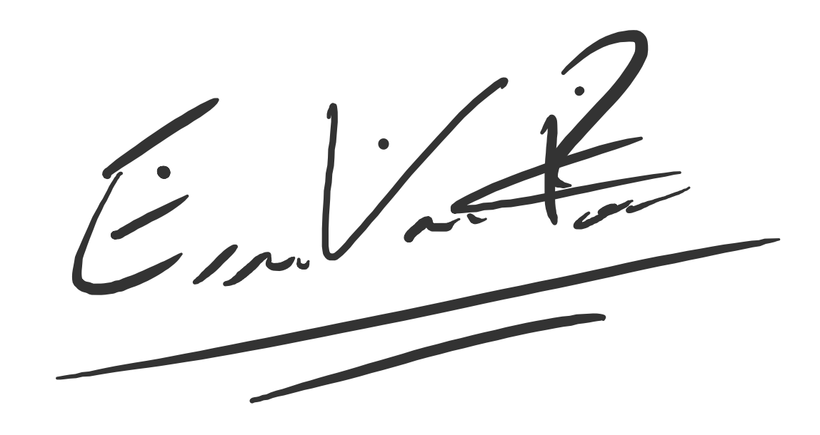 Signature, Esteban V. Prado